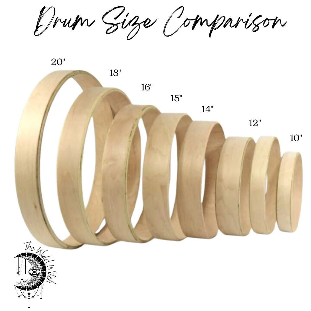 12" Elk Hide Drum, Shaman Drum