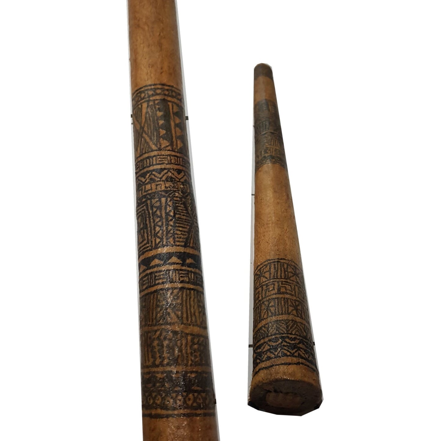 Terre Bamboo Rain Stick, Rain Maker 24" 32" 40" 48" 59" Painted, Burned, Cave or Maori Design