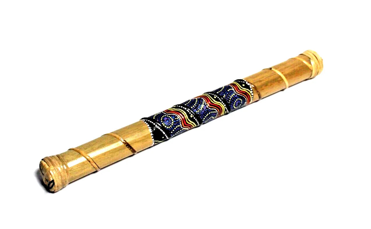 Rain Stick 23.5" Musical Instrument for Meditation Painted
