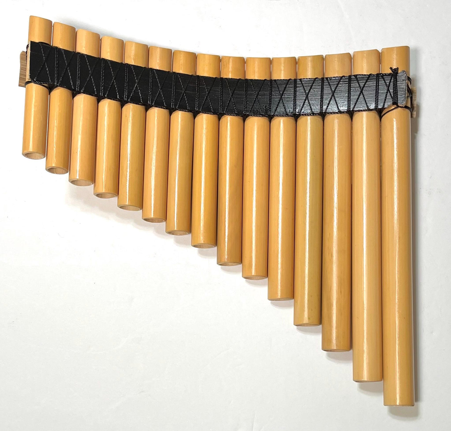 15 Pipes Panflute Beginners Panflute Natural Bamboo Panflute Tuned Case Included