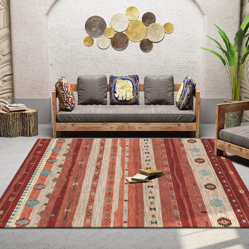 American Moroccan Bedroom Decor Bedside Carpet Washable Carpets for Living Room Nordic Ethnic Lounge Rug Soft Non-Slip Floor Mat