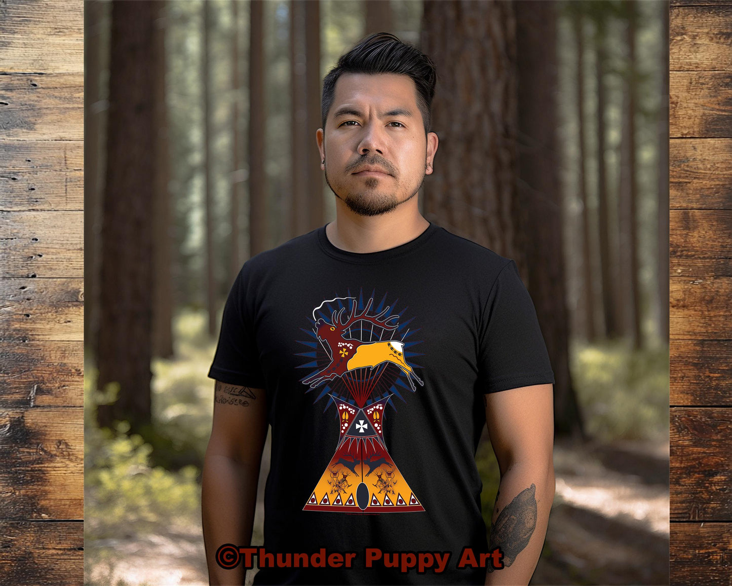 Native American Shirt,Elk Dreamers Lodge,Tipi, Pow Wow, Portion Donated. MMIW, Native Hope, Lakota, Unisex T-Shirt