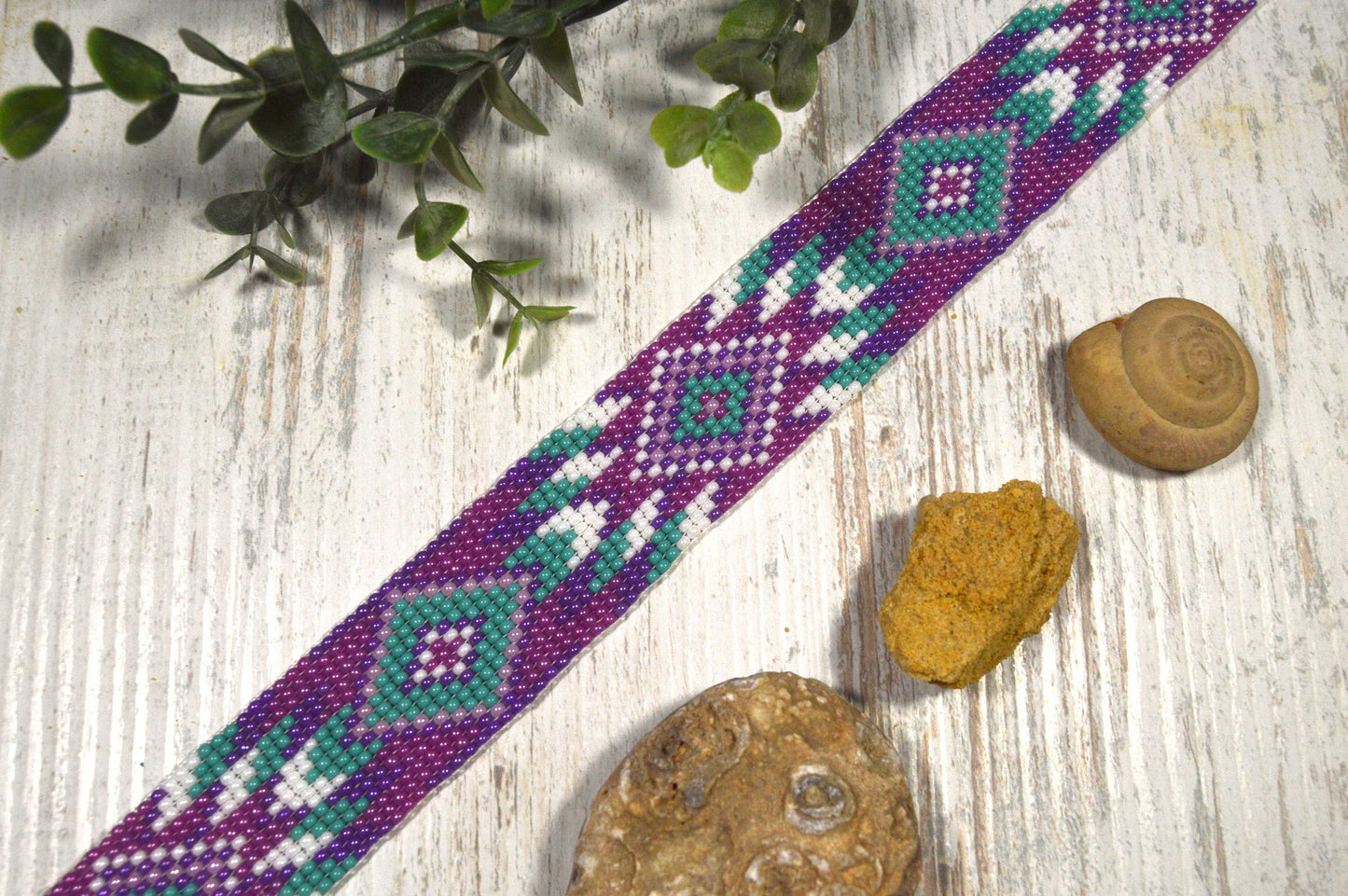Beaded Choker Necklace, Native American Inspired, Boho Beaded Necklace, Own Designer Beaded Choker