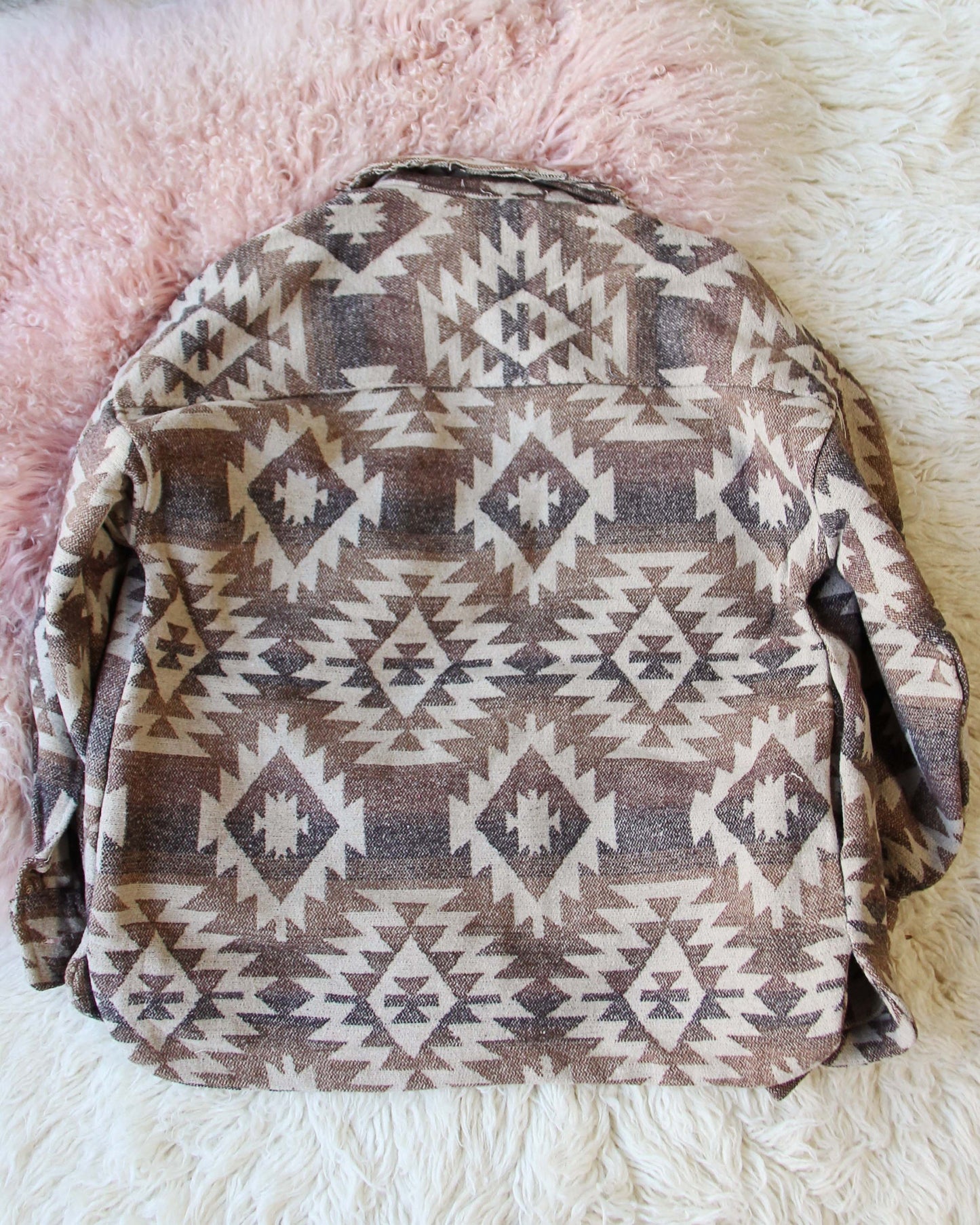 New Western Fall Aztec Native Vintage Inspired Shirt Jacket Coat ~ Women'S Size Small Medium Large & X-Large