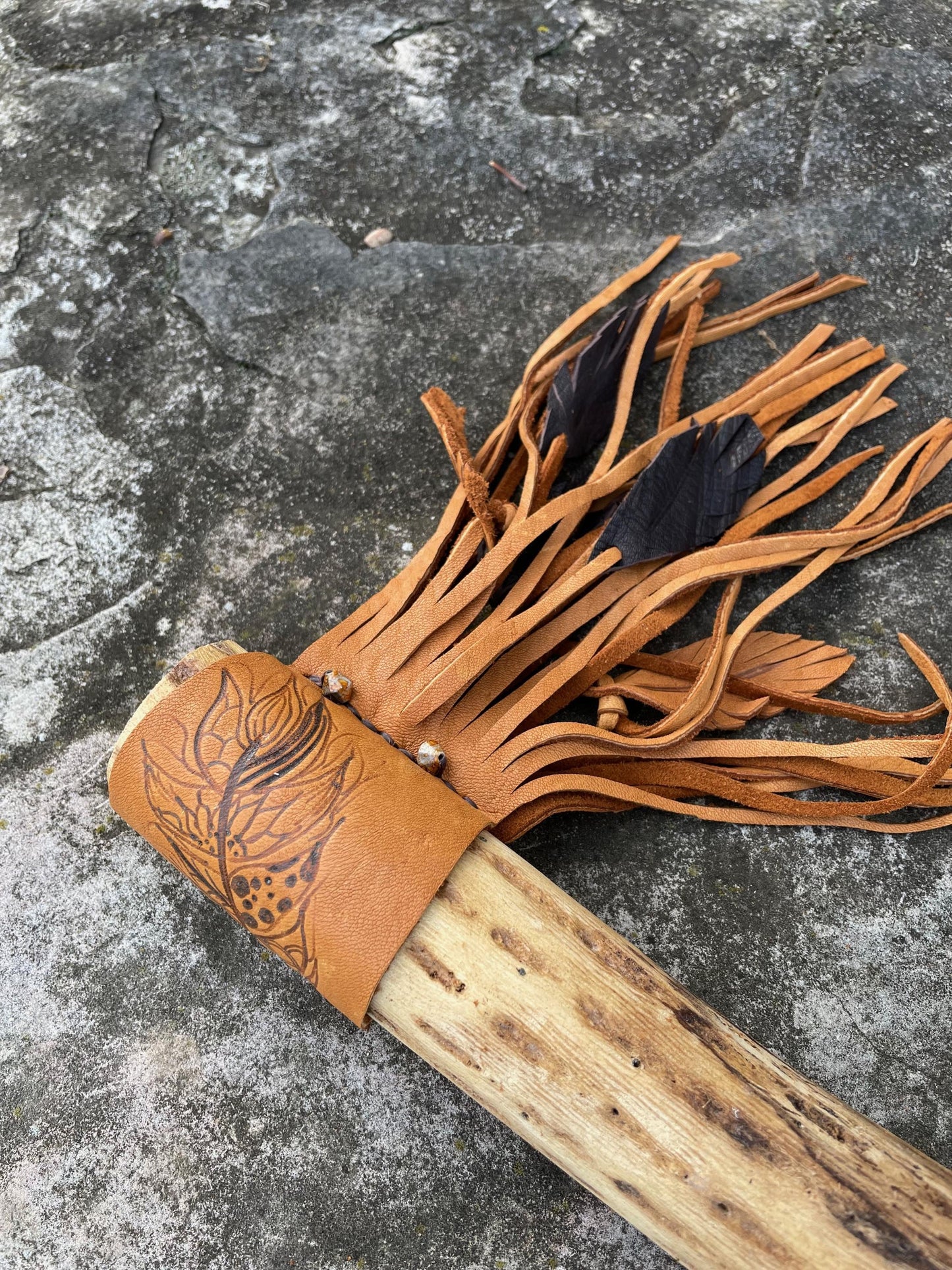 Feather Rainstick, Fringed Rain Stick, Tribal Rainstick, Sound Therapy, Sound Healing, Musical Shaker