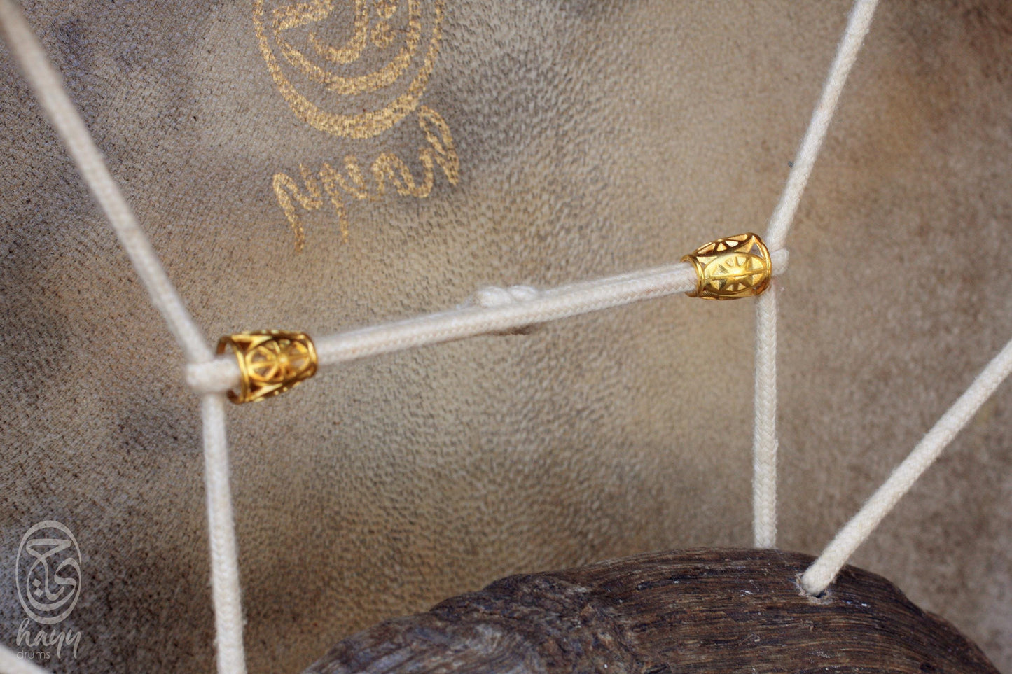 Air Tuning Shaman Drum with Goat Horn Handle (Medium Size)