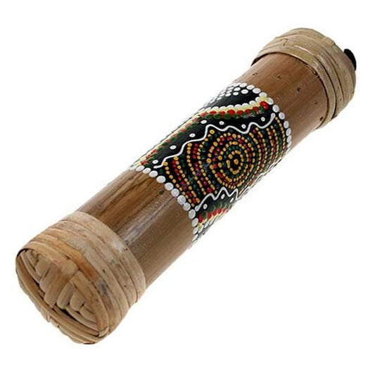 Handmade Painted Bamboo Bali Rainstick Instrument Assorted Colours