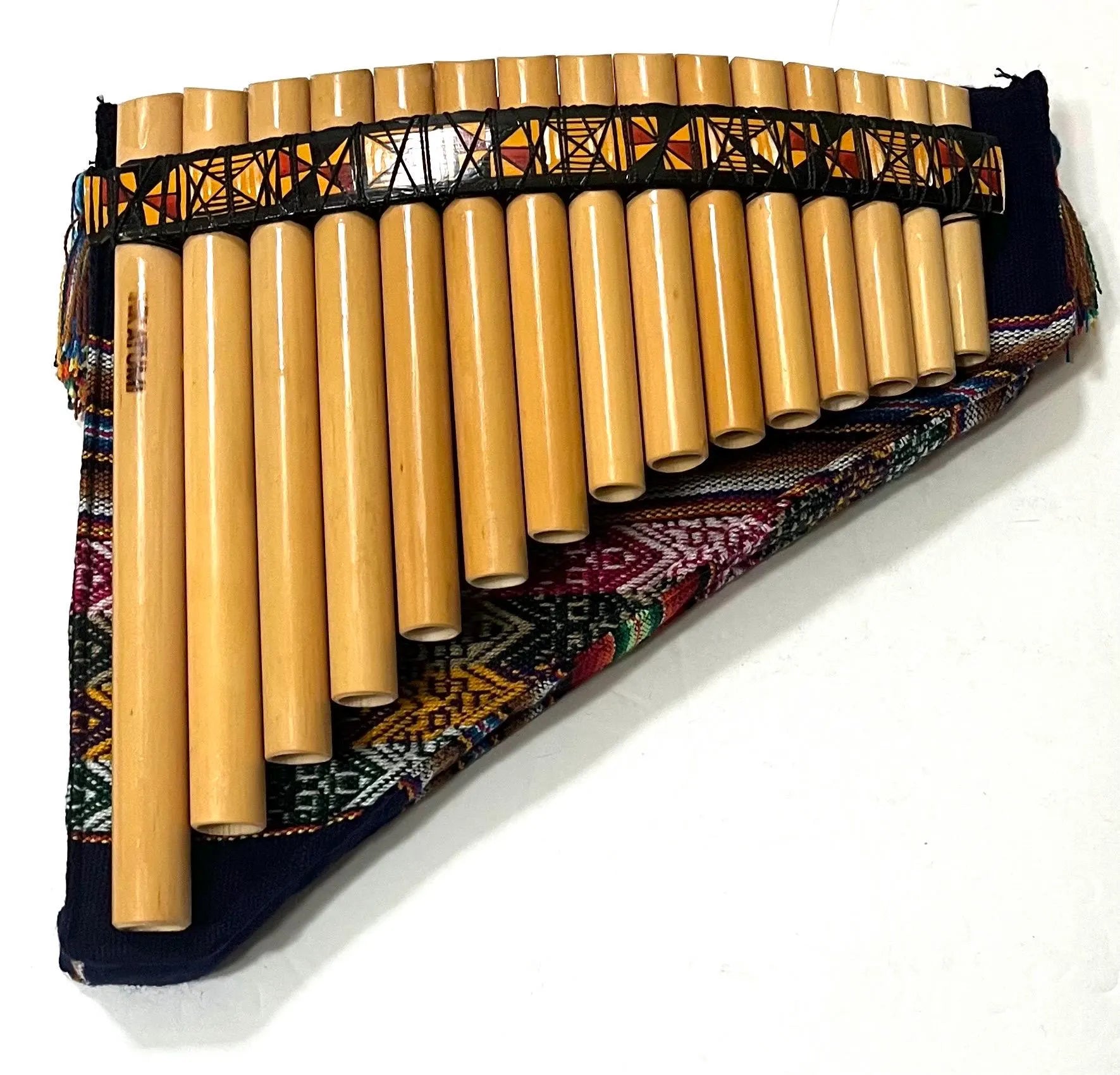 15 Pipes Panflute Beginners Panflute Natural Bamboo Panflute Tuned Case Included