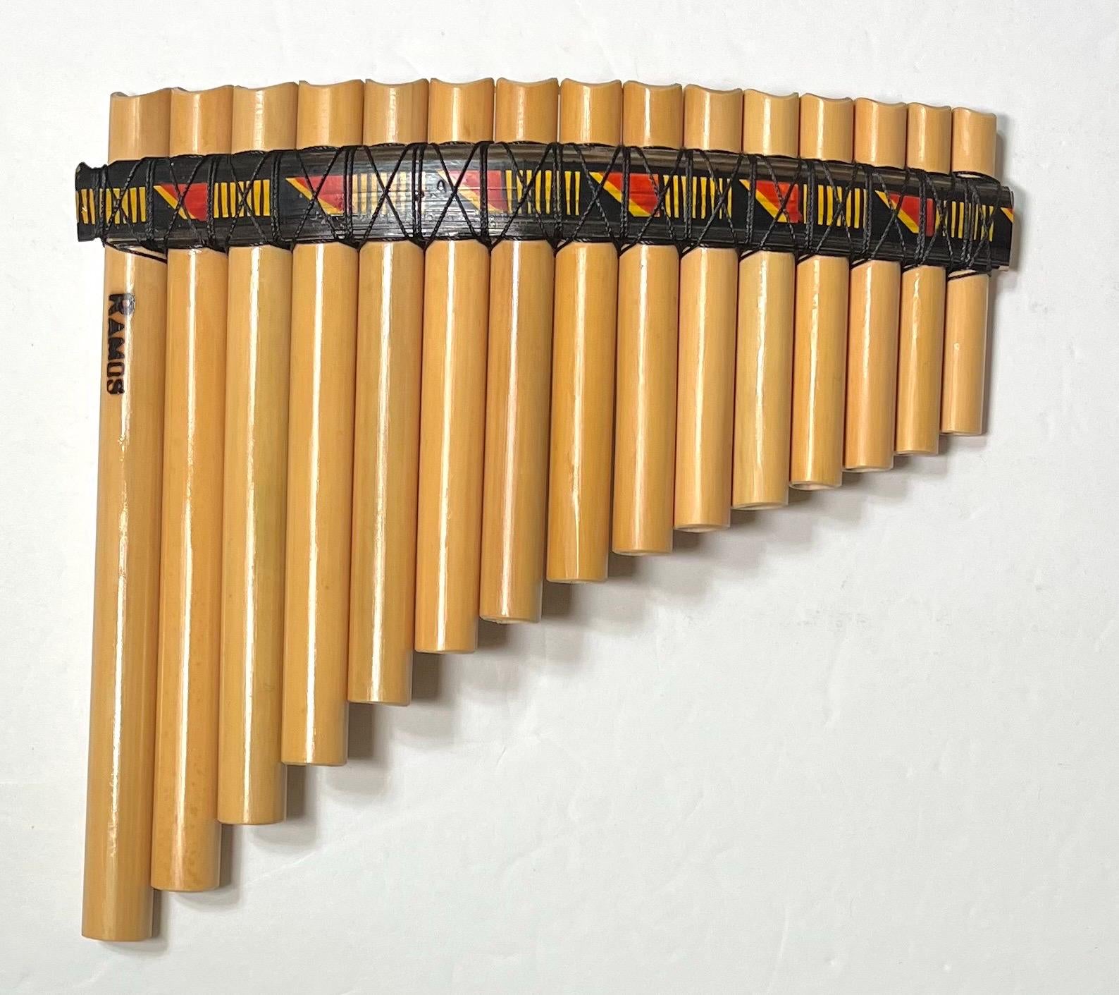15 Pipes Panflute Beginners Panflute Natural Bamboo Panflute Tuned Case Included
