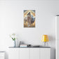 White Buffalo Calf Woman Golden Hour Canvas Wall Art, Sacred White Buffalo Artwork, 7 Sizes