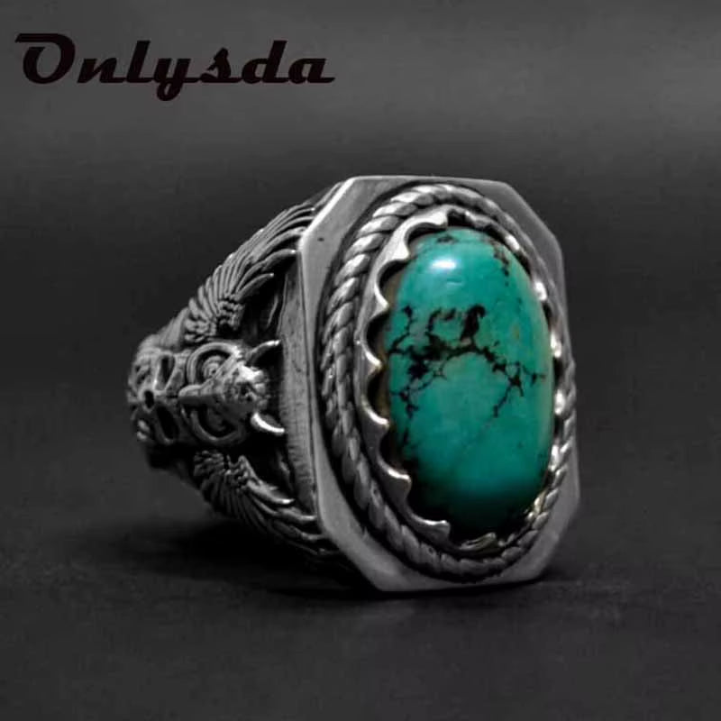 Vintage Stone Animal Ring Gothic 316L Stainless Steel Biker Motorcycle Band Jewellery Anel Boyfriend Gift Dropshipping