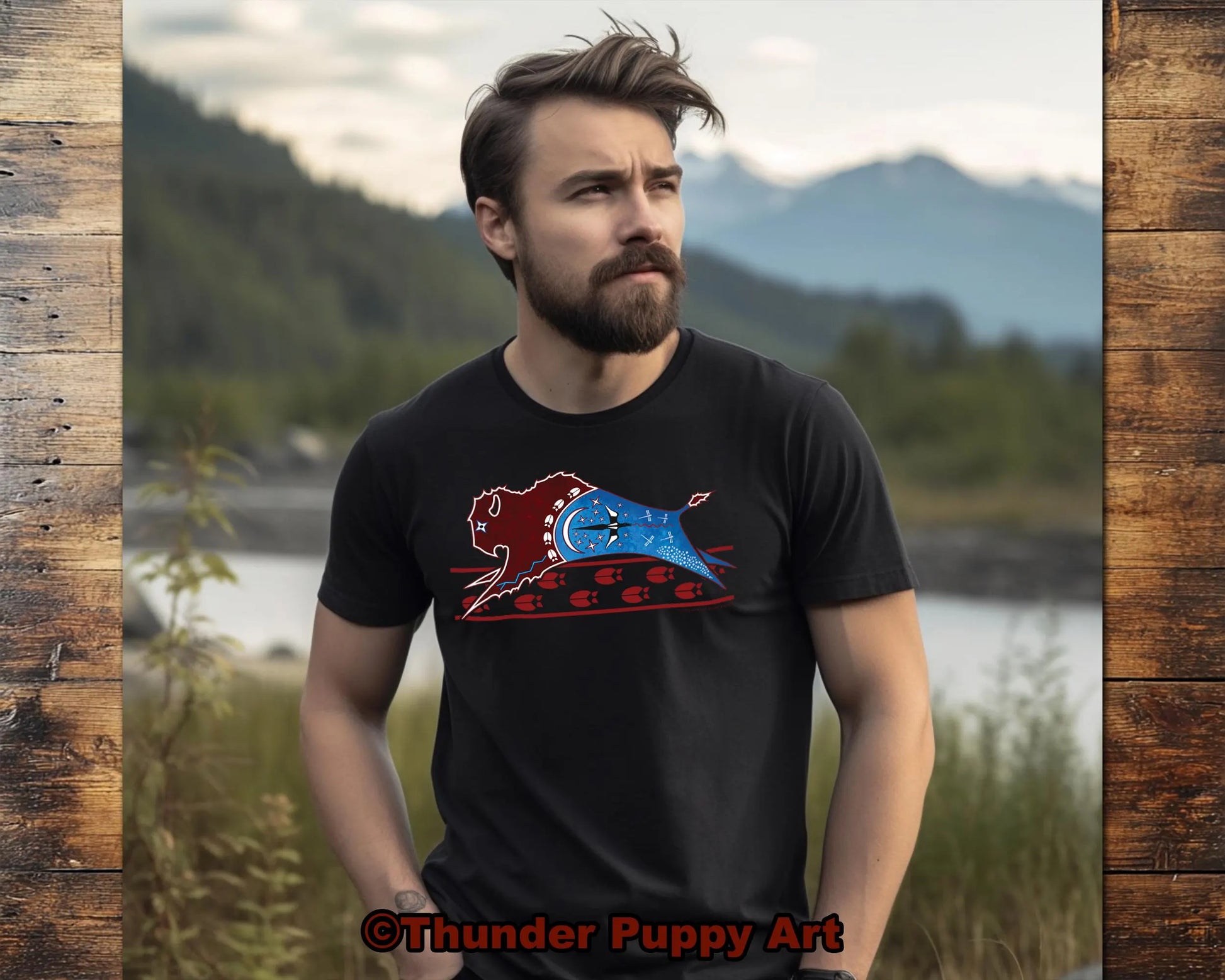 Native American Shirt,Ghost Dance Buffalo,Magpie, Dragonflies, Bison, Pow Wow, Portion Donated. MMIW, Native Hope, Lakota, Unisex T-Shirt