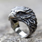 New Arrival Design Stainless Steel Head of Eagle Trend Men'S Animal Ring Fashion High Quality Jewelry Dropshipping