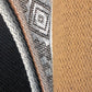 Handmade Wool Poncho: Geometric Tribal Design Hooded Cape