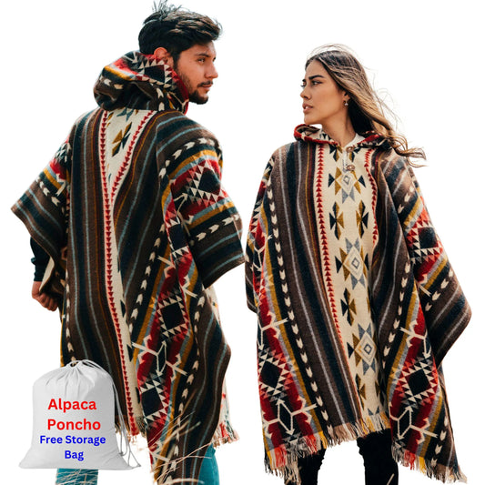 Alpaca World | Alpaca Ponchos for Men and Women | Handmade with the Best Baby Alpaca Wool Material by Ecuadorian Artisans