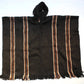 SALE 25% OFF* Men'S Alpaca Llama Wool Hooded Poncho Light and Warm in Natural Colors with Ethnic Andean Designs