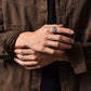925 Sterling Silver Male Ring Finger Eagle Open Ring for Women Men Fashion Unique Animal Punk Fine Jewelry Circle Gift