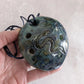 Vintage Artisan-Made 5-Hole Flute, Whistle, Ocarina, Southwest Theme, Snake, Cactus, Footprint