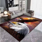 Majestic Eagle Sunset Rug for Elegant Homes | Wildlife Art Area Rugs | Luxury Living Room Decor Skid Resistant Carpet