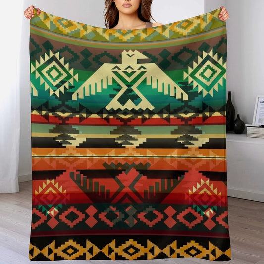 Peyote Visions Native American Pattern Throw Blanket Plush Summer Beddings Decorative Sofa Thermal Blankets