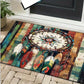 Dreamcatcher Feather Rug: Boho Chic Decor for Modern Homes | Native American Inspired Area Rugs | Vibrant Living Room Carpets