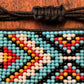 Unisex Hand-Beaded Pull-Tie Bracelet in Southwest Design 29557