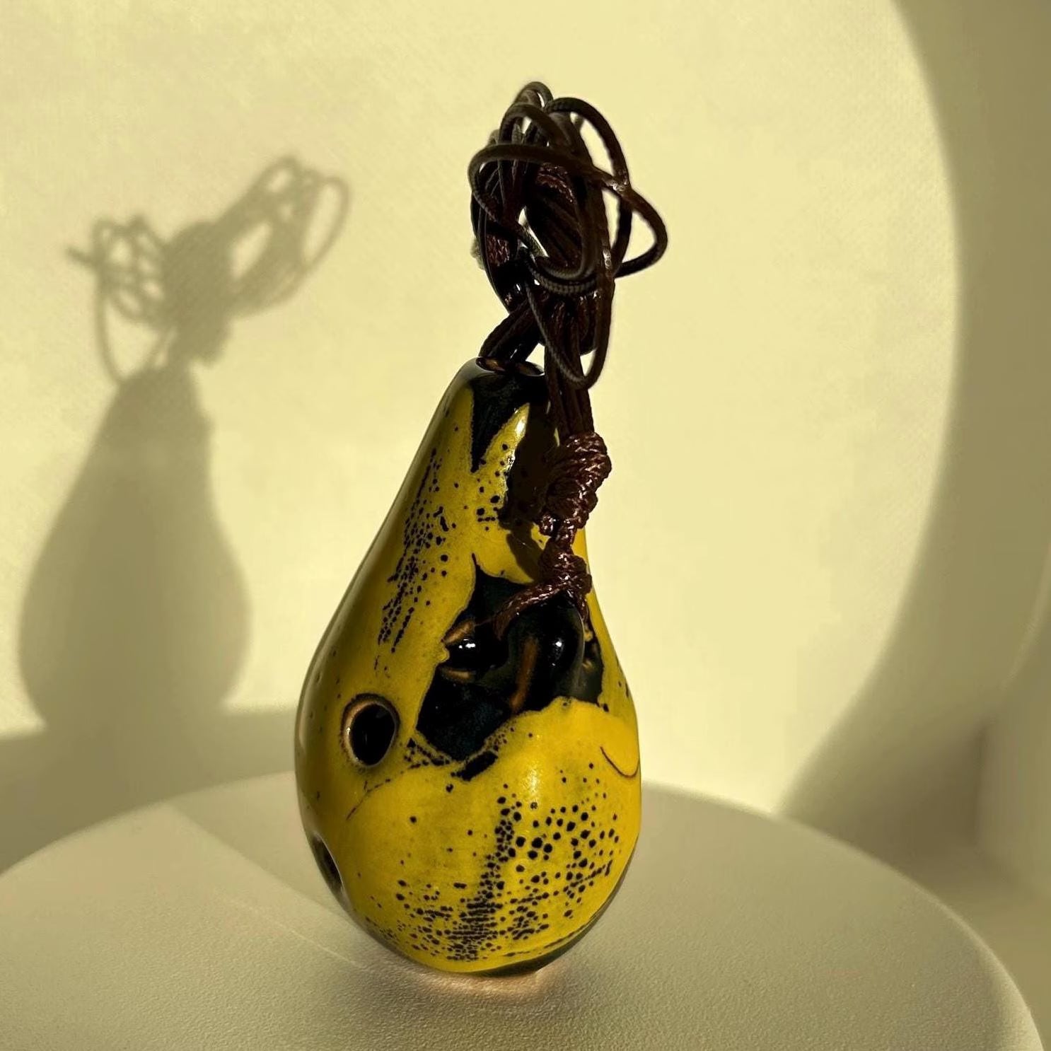 Handmade 6-Hole Ceramic Ocarina Flute, Handcrafted Ceramic Craft Instrument for Music Lovers, Unique Gift, Zelda Flute Gift, Sedona Gift