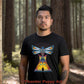 Native American T-Shirt, Dragonfly Lodge,Tipi, Portion Donated, MMIW, Native Hope, Parfleche Design, Lakota,Unisex Short Sleeve Tee
