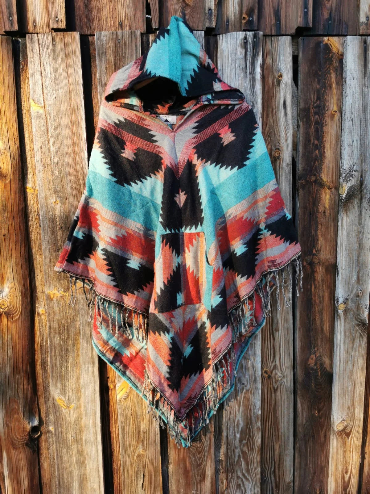 Wool Poncho. Hooded Poncho. Stylish Long Poncho. Unisex. Cape. Cape. Festival. Hippie Poncho.