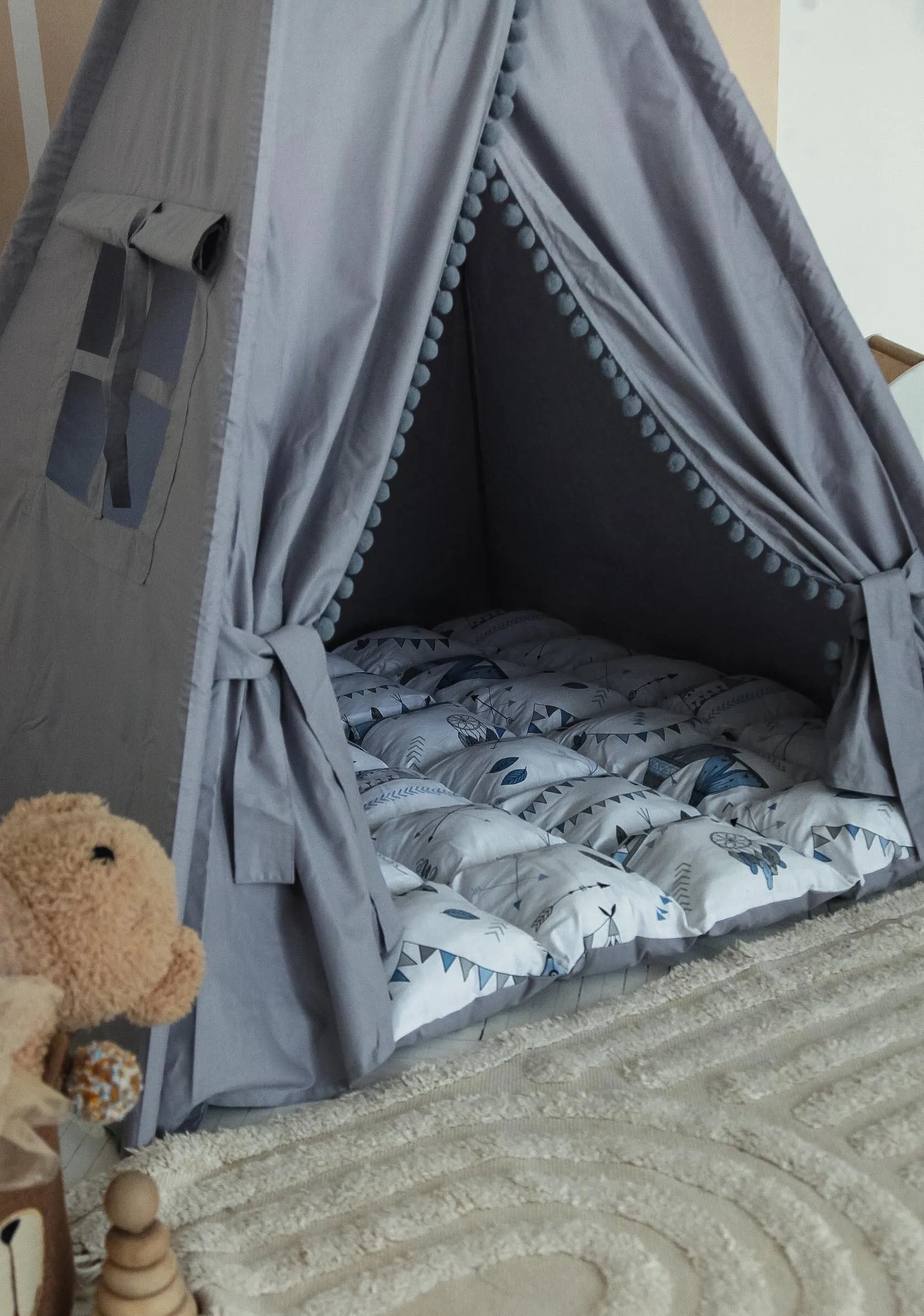 Wigwam, Play Tent, Kids Tent, Child'S Teepee, Teepee Tent, Fabric Playhouse, Indoor Tent, Outdoor Play Tent, Boho Tent, Adventure Tent, Todd
