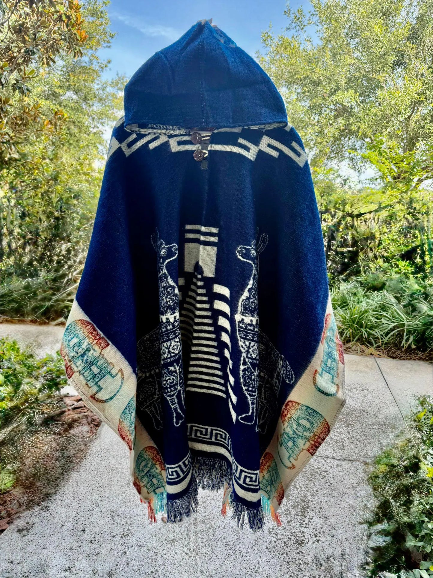 Alpaca Ponchos, Handmade in Ecuador, Andean Clothing, Exclusive Design, Ideal for Gifts, Free Shipping, Native Animal, Ancestral Geometry