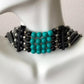 Native American Indian Style Buffalo Bone Bead Choker Tribal Necklace Jewelry