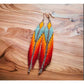 Rice Bead Earrings Tassel Flowers Originality Bohemia Hand Knitting Design Alloy Fashion Simple Dazzling Beaded Earrings
