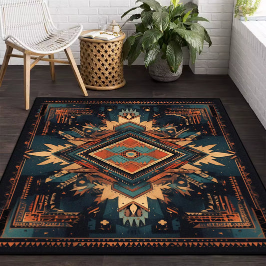 Bohemian Deluxe Carpet for Living Room Retro Abstract Large Area Rug Home Decoration Pastoral Ethnic Style Bedroom Mat Ковер