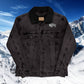 Bison Denim Embroidered Sherpa Jacket - Honoring First Nations, Inuit, Native American Cultures