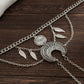 Retro Bohemian Dream Catcher Leaf Tassel Adjustable Arm Chain for Women Trendy Multilayer Moon Upper Arm Bracelet Party Jewelry
