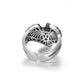 925 Sterling Silver Male Ring Finger Eagle Open Ring for Women Men Fashion Unique Animal Punk Fine Jewelry Circle Gift