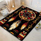 [Vibrant Dreamcatcher Mat] Vibrant Print Native American Dreamcatcher and Feather Design Non-Slip Soft Area Mat |