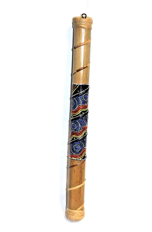 Rain Stick 23.5" Musical Instrument for Meditation Painted