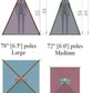 Pompom Natural Canvas Kids Teepee, Play Tent, Play House, Tipi,Room Decor