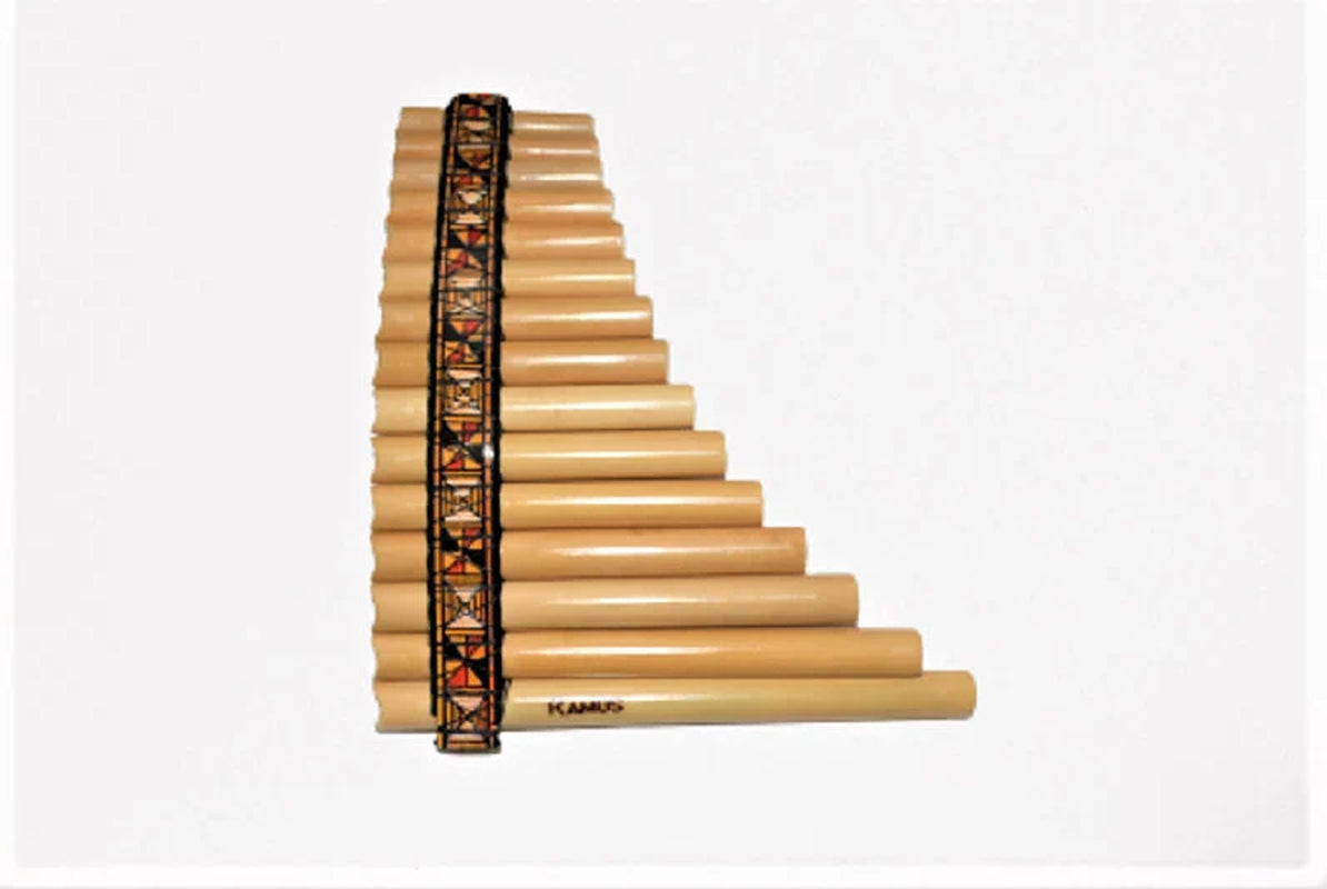 15 Pipes Panflute Beginners Panflute Natural Bamboo Panflute Tuned Case Included
