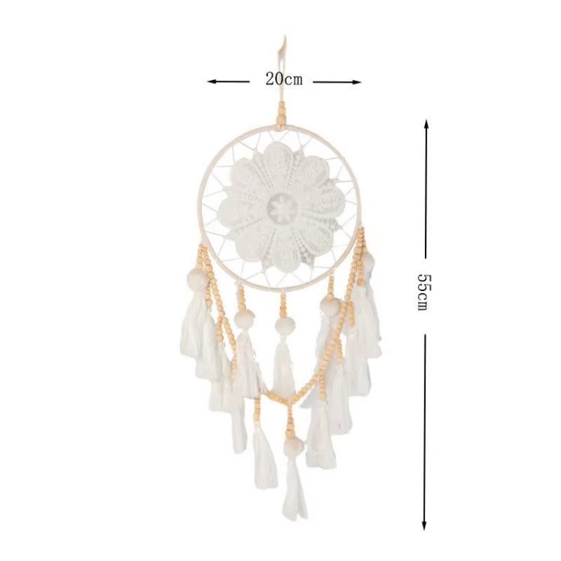 Beaded Indian Dreamcatcher Pendant Weaving Handmade Decoration Wall Hanging Bedroom