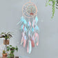 Dream Catcher Crystal Tree of Life Wind Chimes Nordic Hand-Woven Feathers Bedroom Hanging Ornaments Wall Decor Festival Gifts