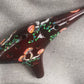 Hand-Decorated Ceramic Ocarina - Mushroom Design