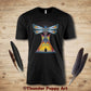 Native American T-Shirt, Dragonfly Lodge,Tipi, Portion Donated, MMIW, Native Hope, Parfleche Design, Lakota,Unisex Short Sleeve Tee