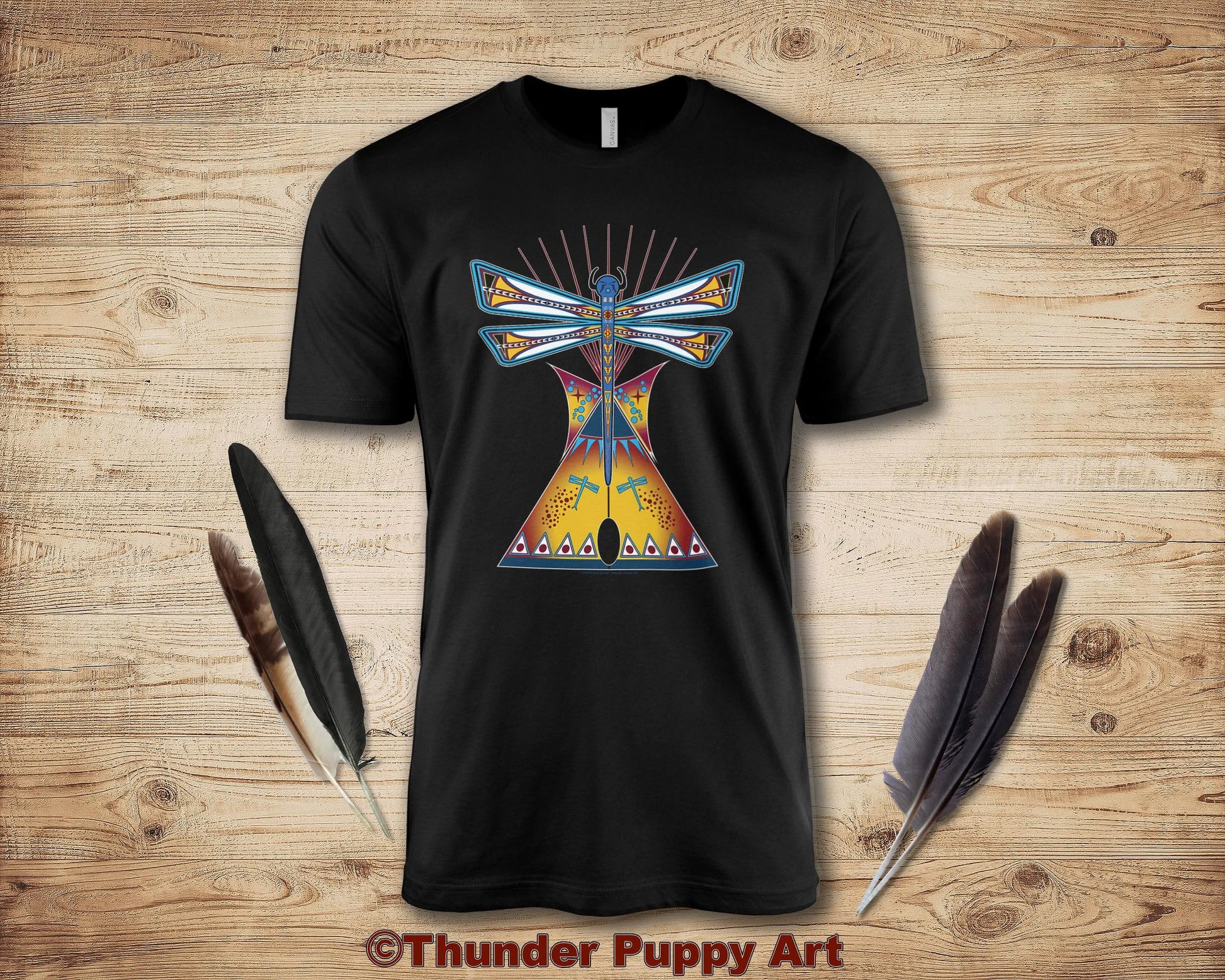 Native American T-Shirt, Dragonfly Lodge,Tipi, Portion Donated, MMIW, Native Hope, Parfleche Design, Lakota,Unisex Short Sleeve Tee