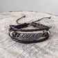 Native American Feather Bracelets, Multilayer Feather Bracelet Set, Adjustable Feather Bracelets for Men Women