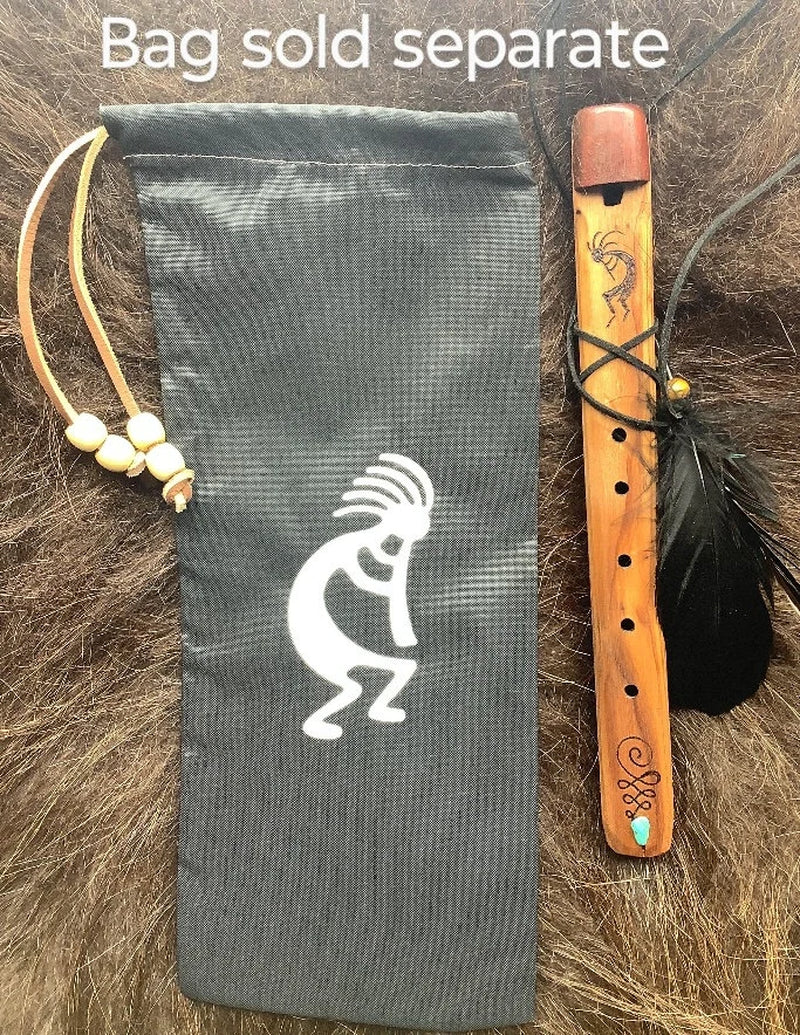 Handcrafted Native American Wind Flute. Recorder End Blown