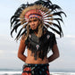 Feather Headdress: Short Warbonnet, Native American Style