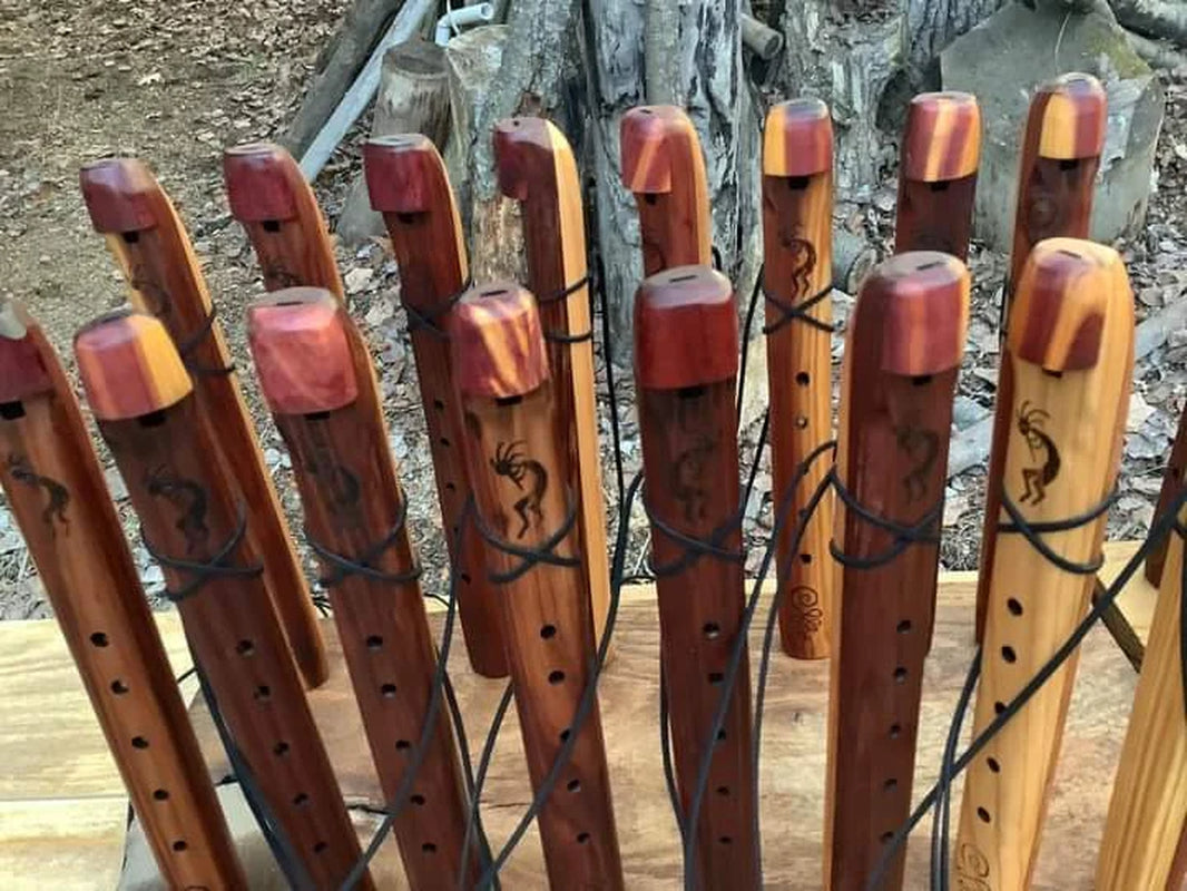 Handcrafted Native American Wind Flute. Recorder End Blown